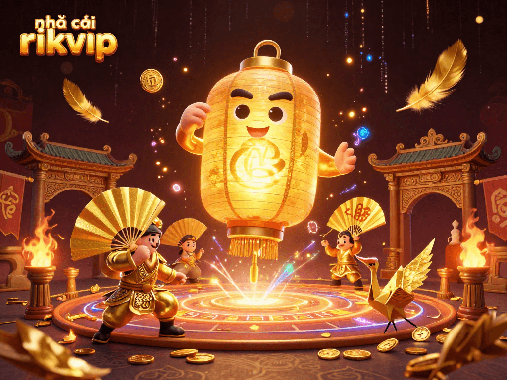 Experience the vibrant excitement of nhà cái rikvip with glowing lantern spirits and dynamic gaming elements.