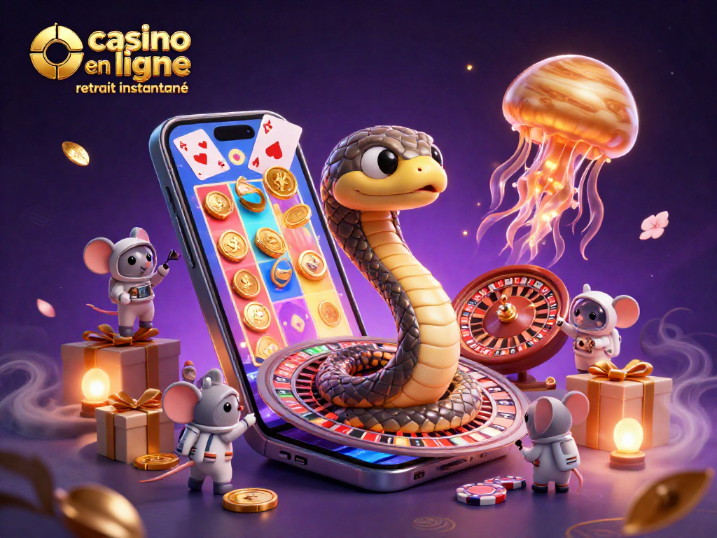 Faites l'expérience de l'excitation du casino en ligne retrait instantané avec des personnages animés et des jeux colorés.