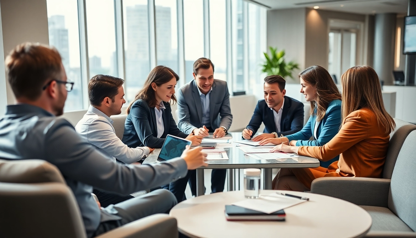 Engaging team meeting at a PR agency Melbourne focused on innovative strategies.