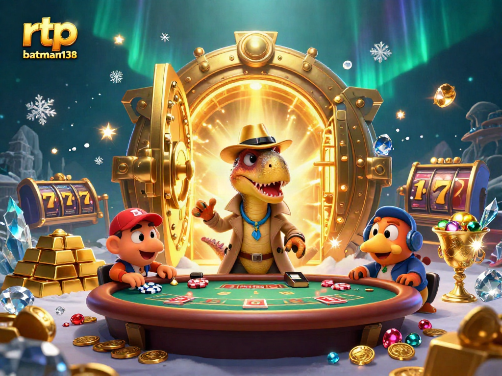 rtp batman138 menarik perhatian dengan velociaptor yang memainkan kartu di meja blackjack di casino