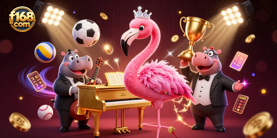 Experience thrilling gameplay at f168 com with vibrant casino characters and dynamic sports elements.