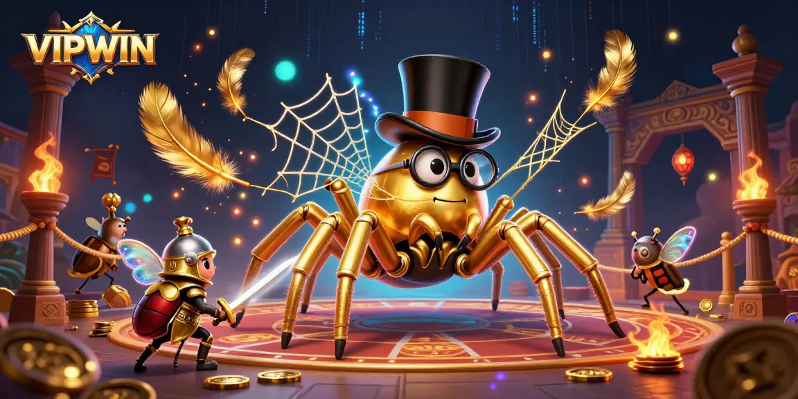 Experience thrilling gameplay at VIPWIN with vibrant colors, dynamic characters, and rich casino elements.