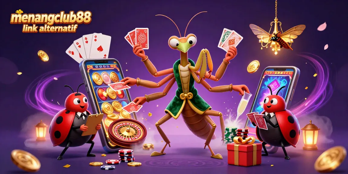 Engage with menangclub88 link alternatif through a 3D scene of a card sharp and pit boss creating excitement.
