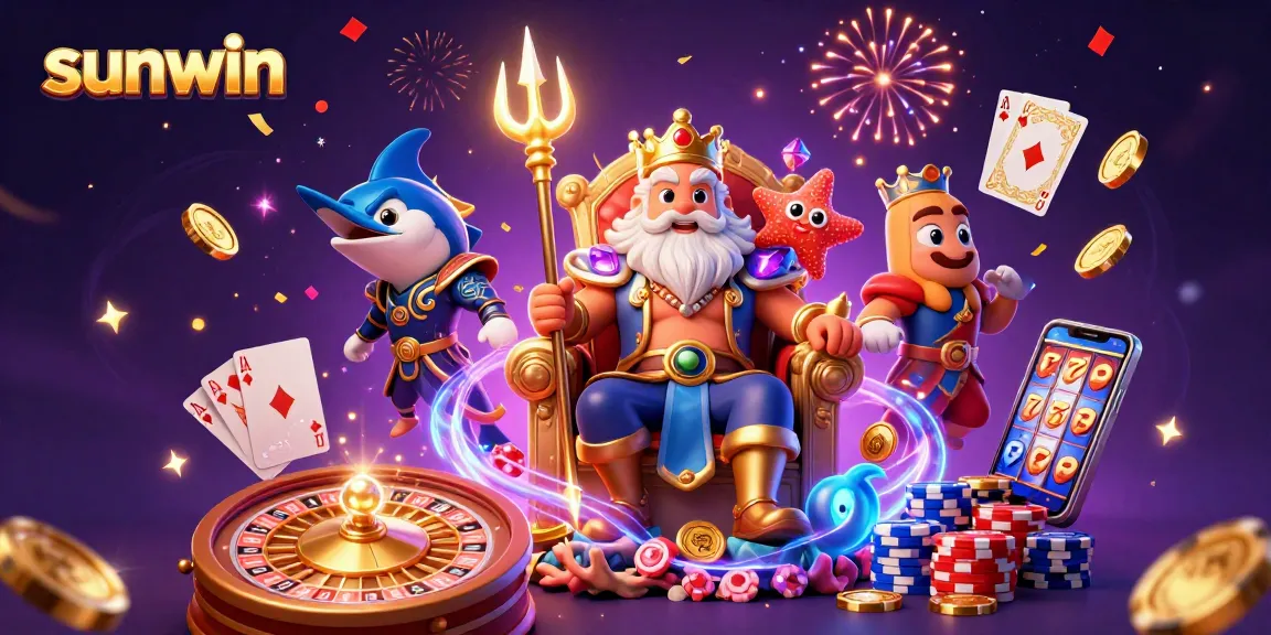 Experience sunwin's exciting gameplay with Neptune and festive casino elements