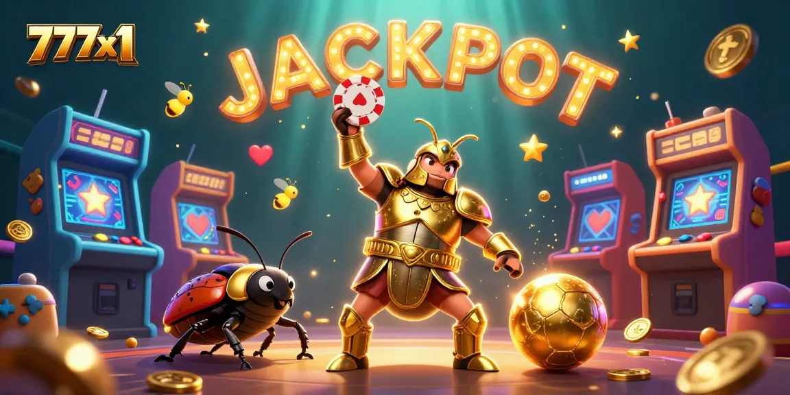 Engage with 777x1 to hit the jackpot with vibrant gaming elements and characters in action.