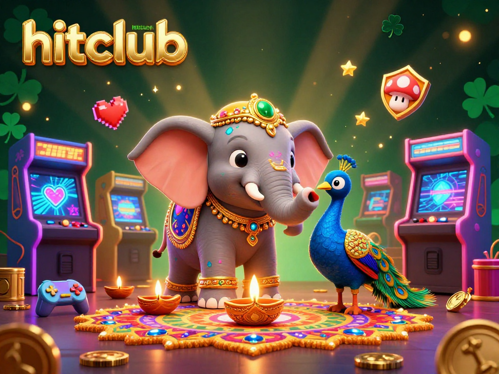 Experience the thrill of gaming with hitclub's vibrant 3D casino illustration featuring dynamic characters and rich details.