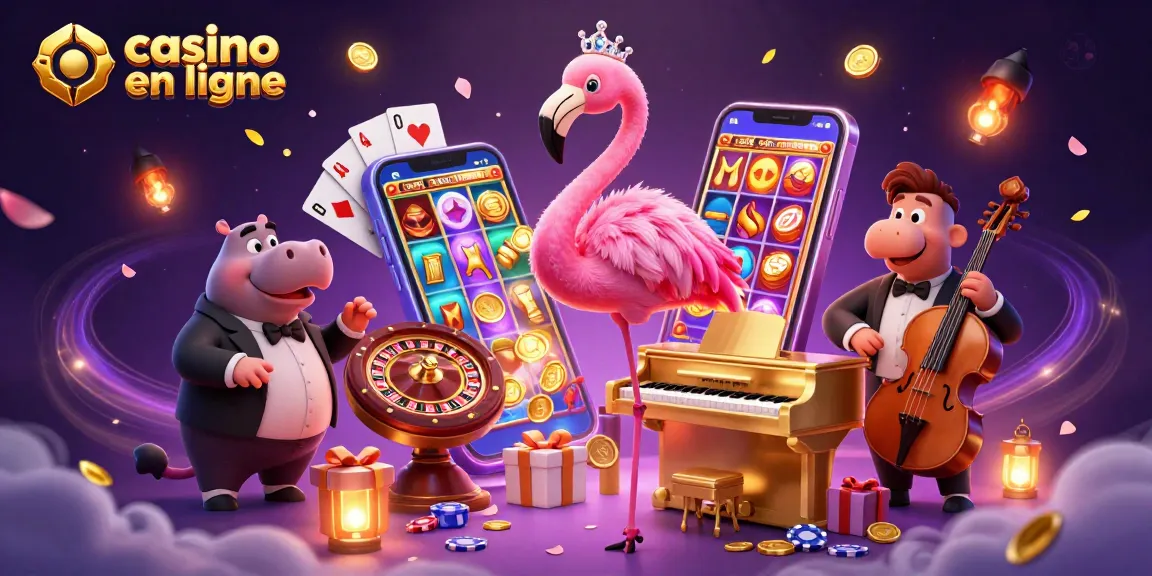 Explorez l'expérience et les jeux dans un casino en ligne moderne avec des acteurs animés et des éléments dynamiques.