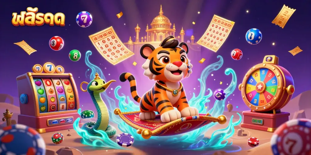Experience the excitement of สล็อต with a vibrant 3D scene full of dynamic gaming elements.