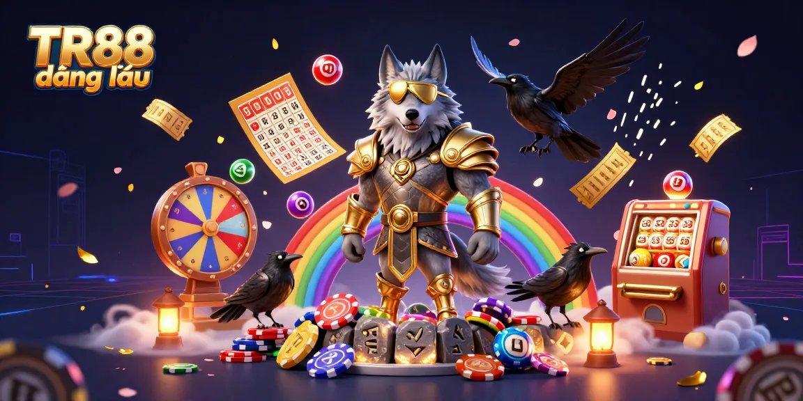 Play to win with TR88 đăng nhập as Norse characters explore a vibrant casino landscape.