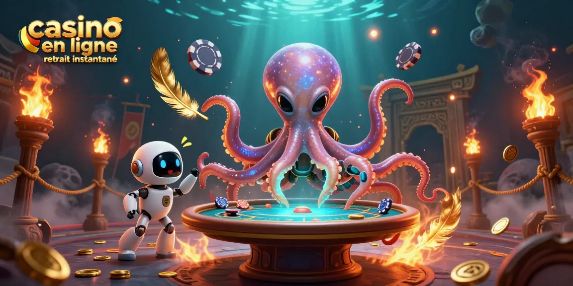 Vivez l'expérience d'un casino en ligne retrait instantané avec cette illustration dynamique de machines à sous.