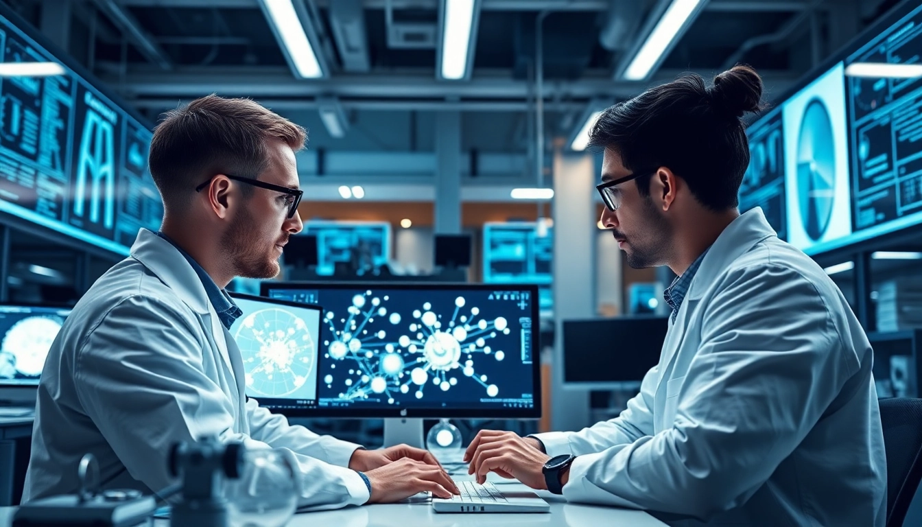 Analyze particle interactions using Discrete Element Modeling techniques in a high-tech lab setting.