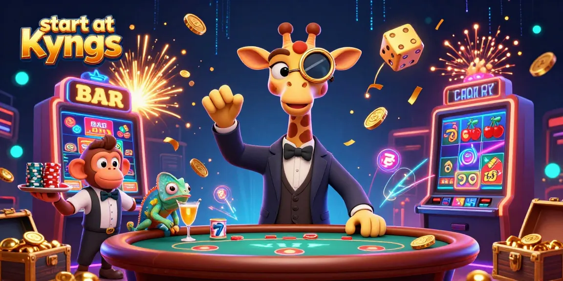 Experience the thrill and excitement of gameplay that starts at Kyngs Casino with high-stakes characters.