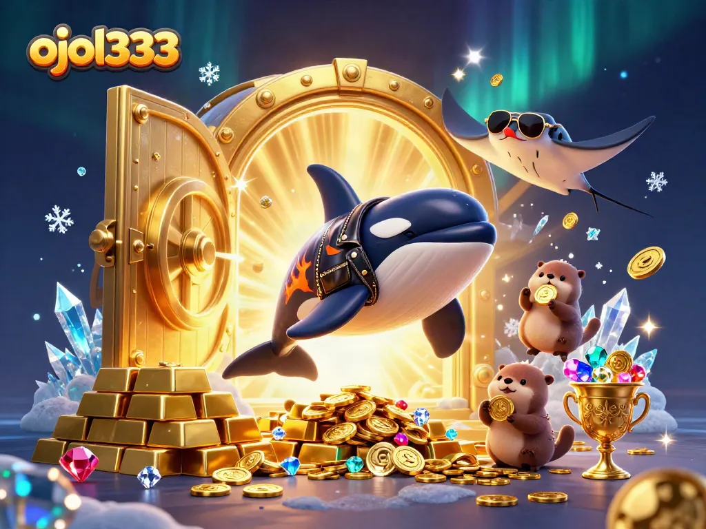 Experience thrilling gaming adventures with ojol333 in this vibrant underwater scene full of treasure and fun!