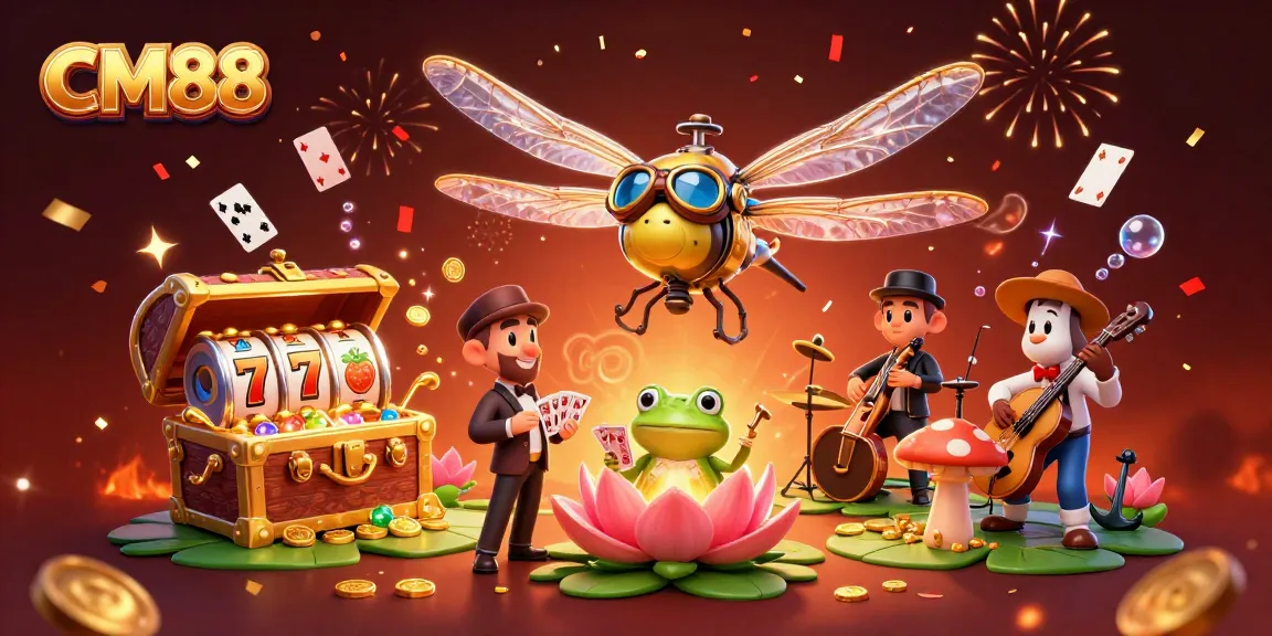 Experience thrilling action at CM88 with entertaining characters in a vibrant casino setting.