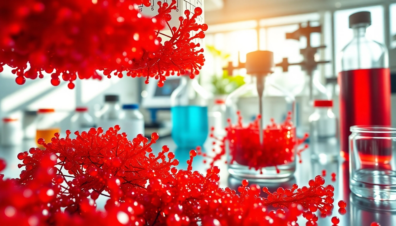 What is astaxanthin made from depicted through an artistic rendering of Haematococcus pluvialis and Phaffia rhodozyma in a lab setting.