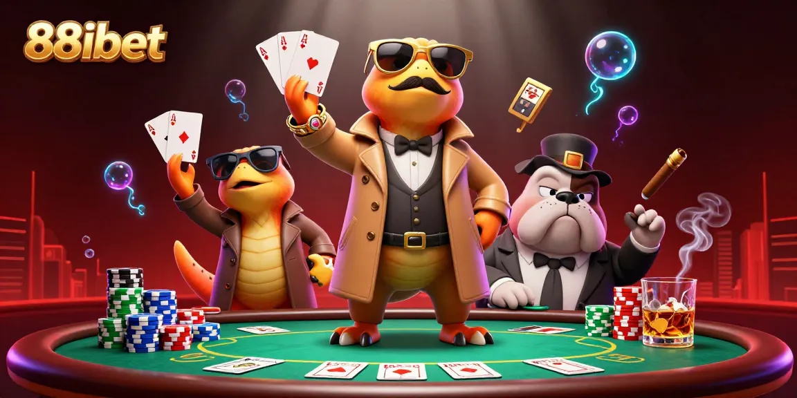 Experience high-stakes poker action at 88ibet with raptors in disguise attempting entry.