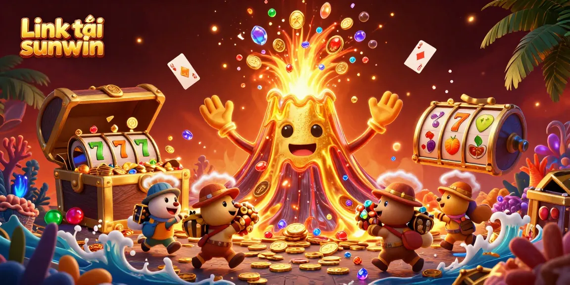 Engage in thrilling wins with Link tải sunwin—this vibrant 3D casino illustration captivates players.