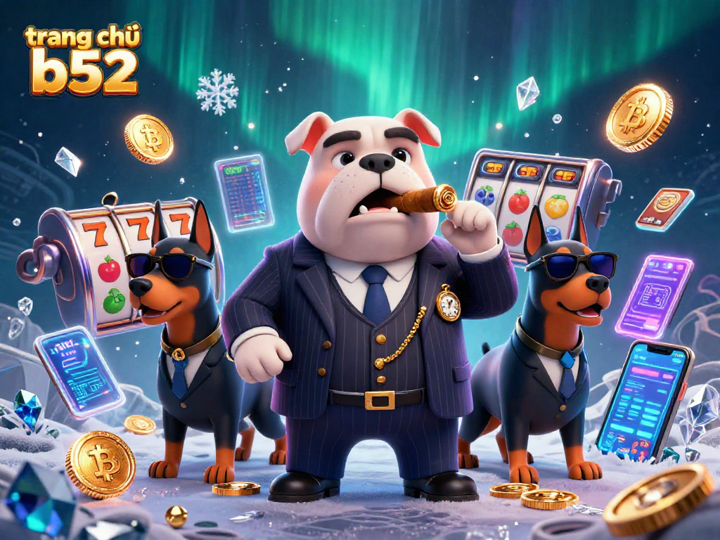 Engage with the thrilling gaming action of trang chủ b52 featuring mafia characters and slot elements.